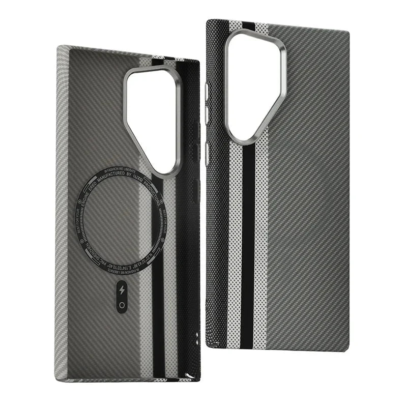 Funda para Samsung con diseño geométrico de carbono de Sophistico 