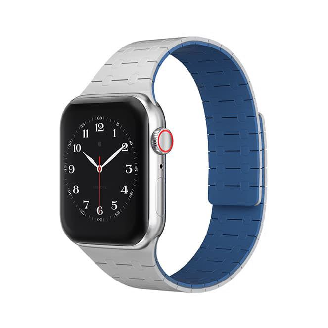 "Sport Dual-Tone Band" Magnetisches, atmungsaktives Silikonarmband für die Apple Watch