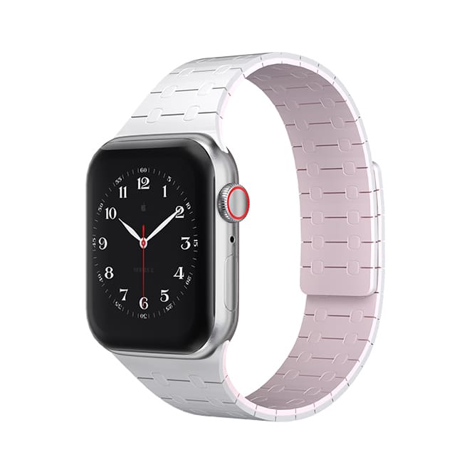 "Sport Dual-Tone Band" Magnetisches, atmungsaktives Silikonarmband für die Apple Watch