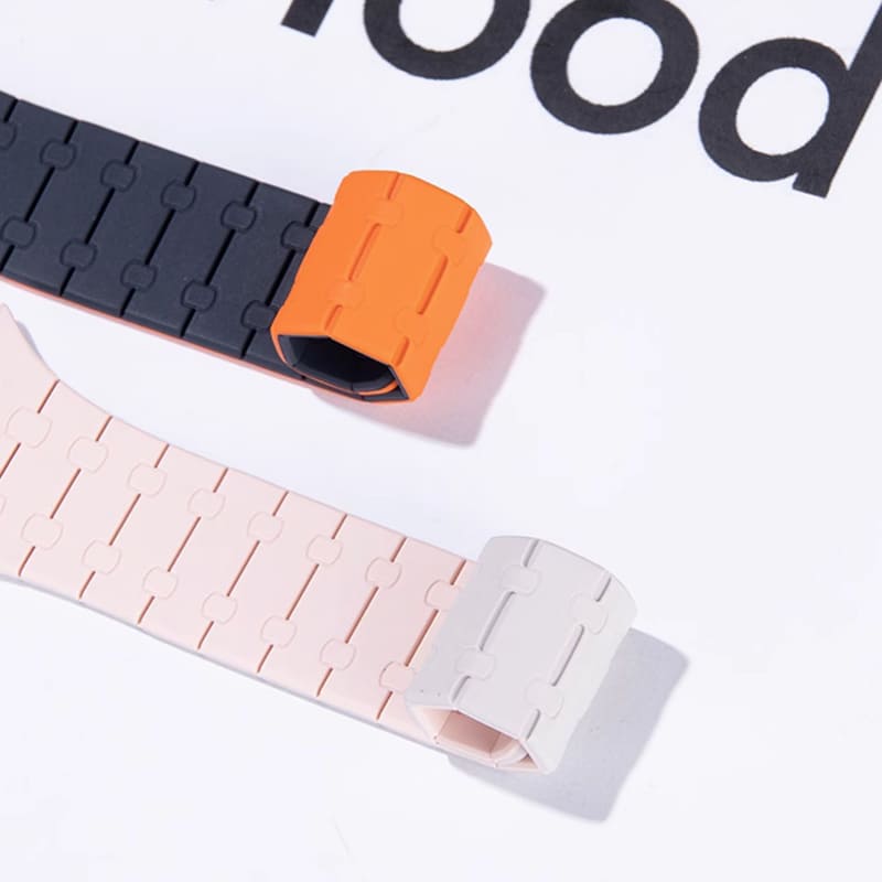 "Sport Dual-Tone Band" Magnetisches, atmungsaktives Silikonarmband für die Apple Watch