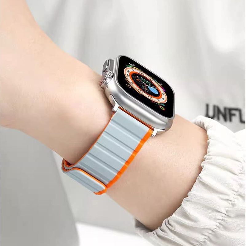 Magnetisches Silikonarmband „Sport Two-Tone“ für die Apple Watch