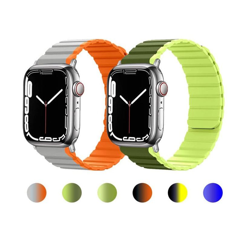 Magnetisches Silikonarmband „Sport Two-Tone“ für die Apple Watch