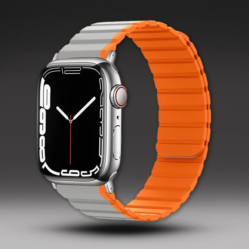 "Sport Two-Tone" Magnetic Silicone Band For Apple Watch