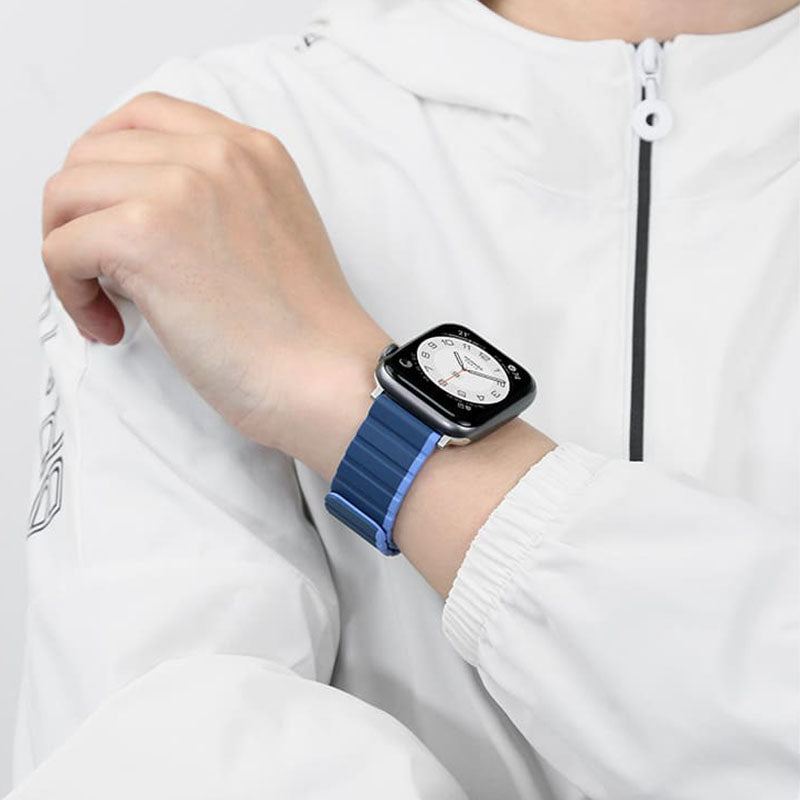 Magnetisches Silikonarmband „Sport Two-Tone“ für die Apple Watch