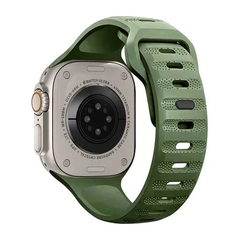 Correa de caucho fluorado transpirable ultrafina "Sports Band" para Apple Watch 