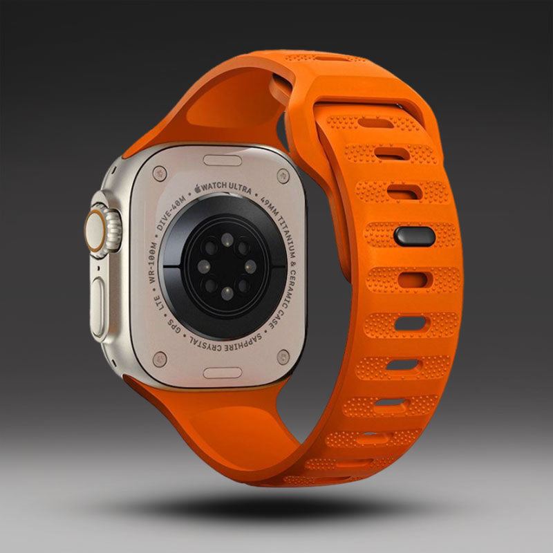 Correa de caucho fluorado transpirable ultrafina "Sports Band" para Apple Watch 