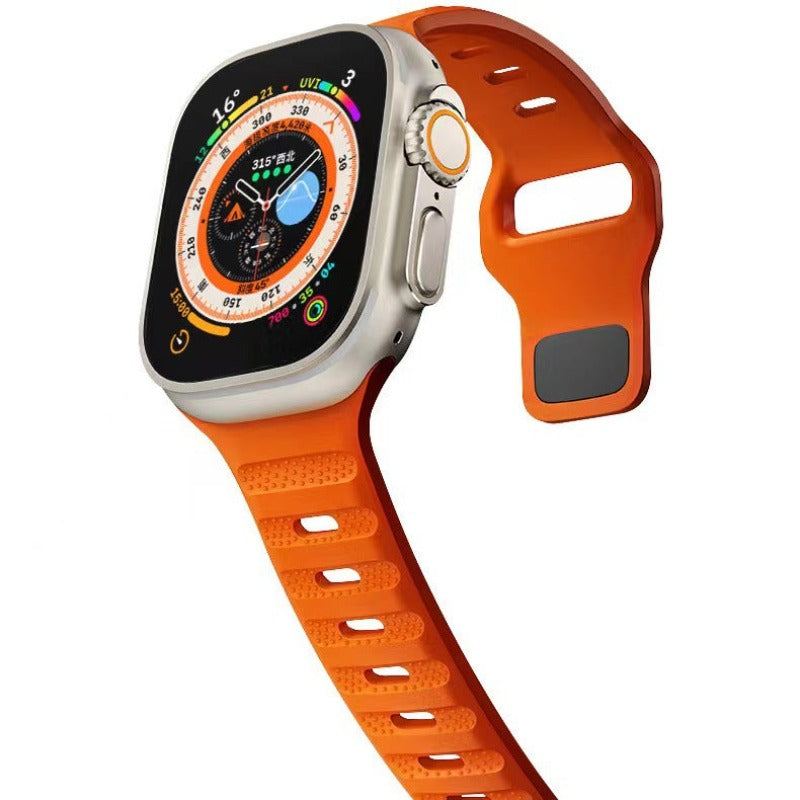 "Sports Band" Ultra-Thin Breathable Fluororubber Band For Apple Watch