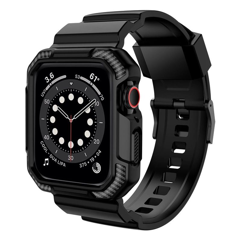 Sporty Carbon Fiber Design TPU Apple Watch Band