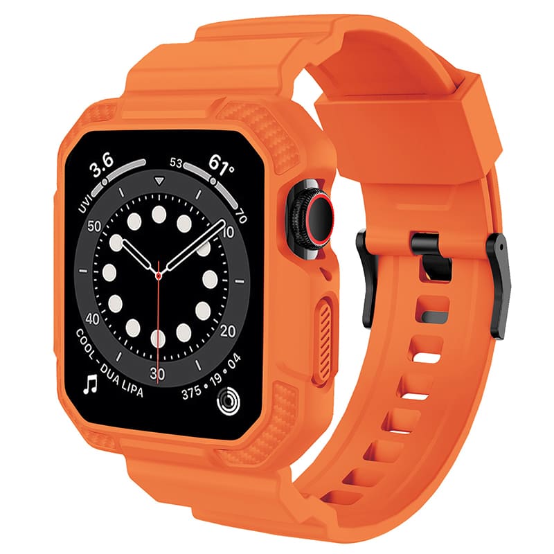 Correa de TPU para Apple Watch con diseño deportivo de fibra de carbono 