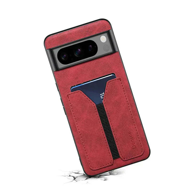 Funda elástica para Google Pixel con tarjetero 