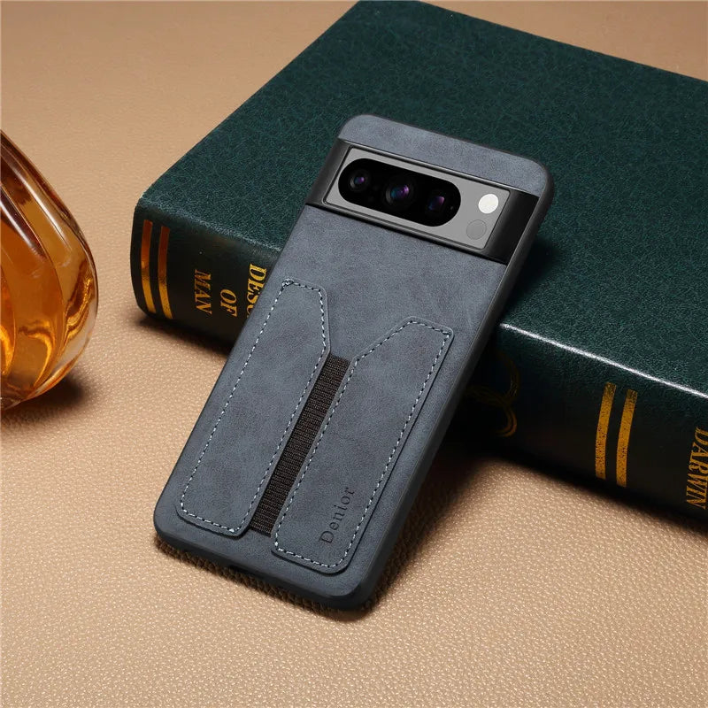 Funda elástica para Google Pixel con tarjetero 