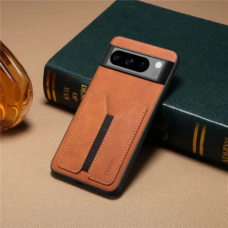 Funda elástica para Google Pixel con tarjetero 