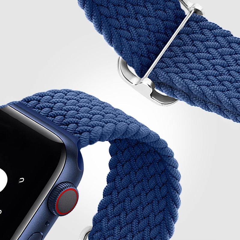 "Stripe Band" Nylon Braided Loop For Apple Watch