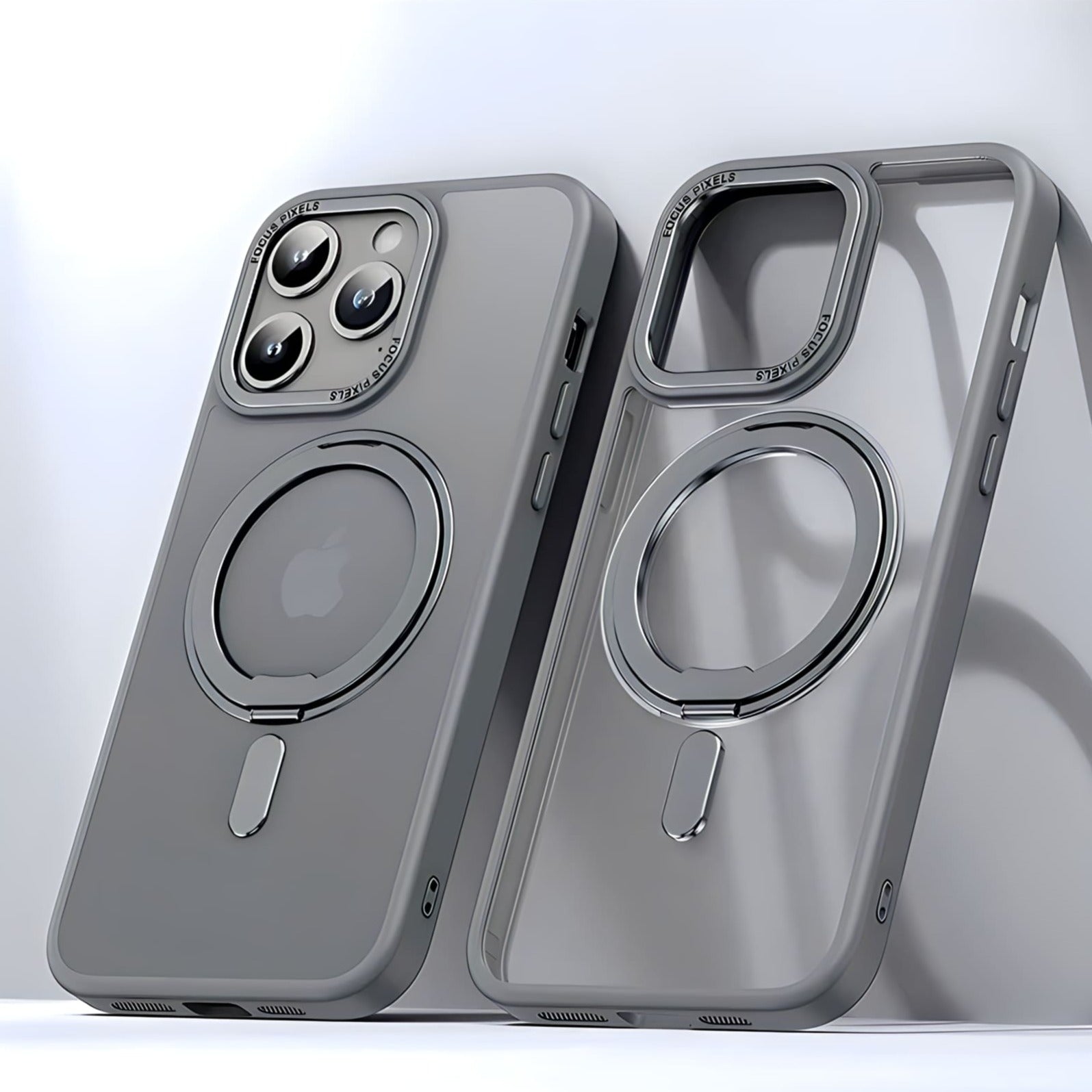 Strong Magnetic Rotatable Metal Bracket iPhone Case