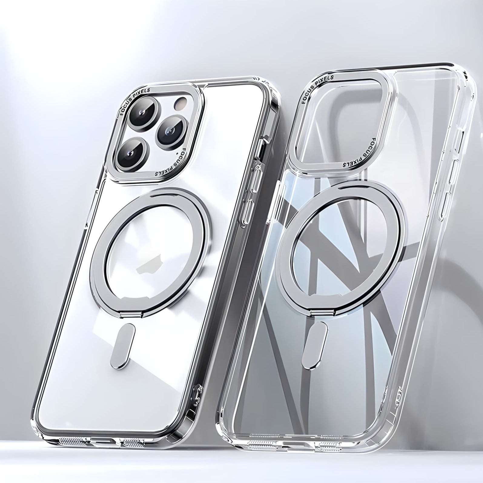 Strong Magnetic Rotatable Metal Bracket iPhone Case