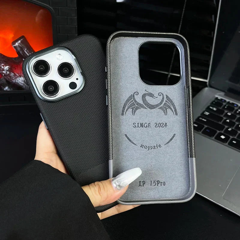 Funda para iPhone con micropuntos dobles sutiles 