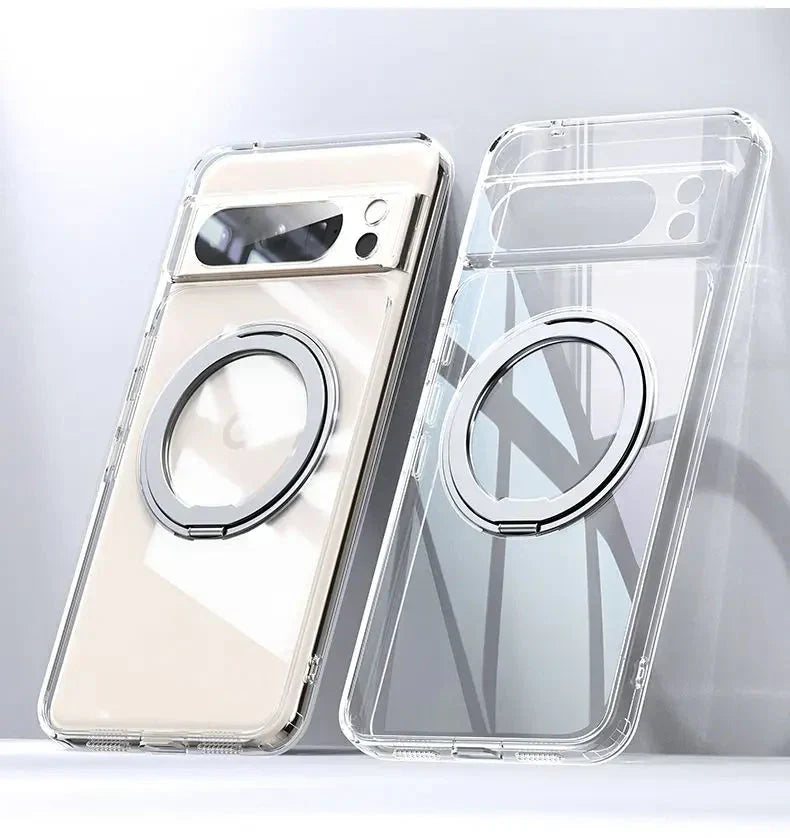 Funda para Google Pixel con anillo de metal giratorio 