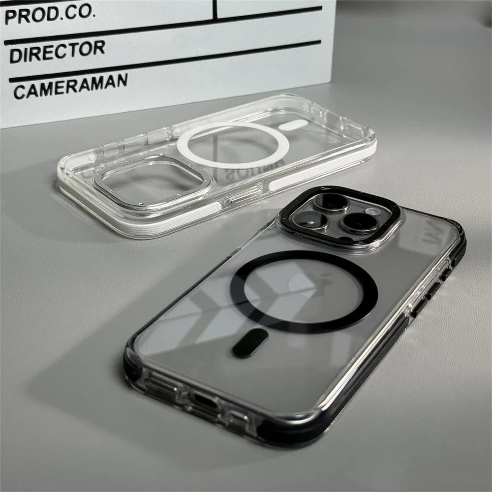 Hybrid Armor Transparent Case For iPhone