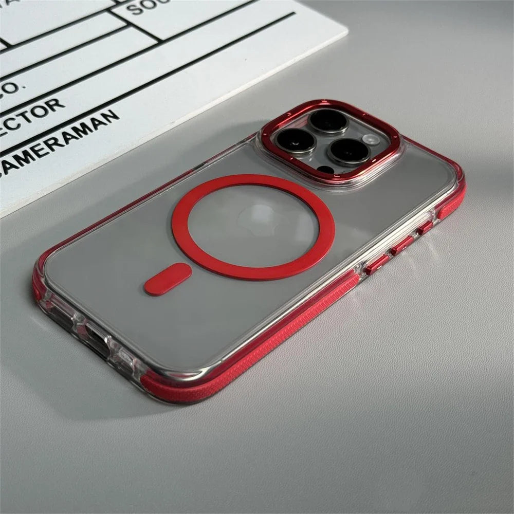 Hybrid Armor Transparent Case For iPhone