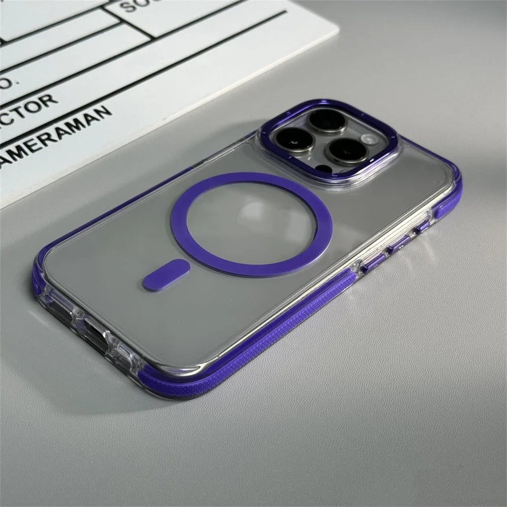 Hybrid Armor Transparent Case For iPhone