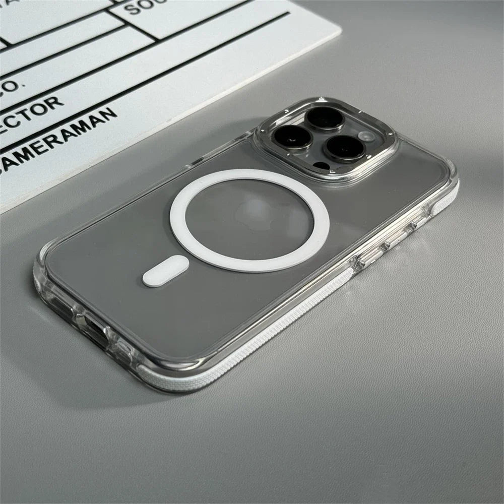 Hybrid Armor Transparent Case For iPhone