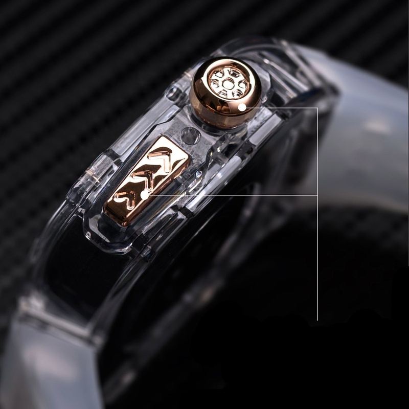 Transparent Modified Case With Butterfly Clasp For Apple Watch