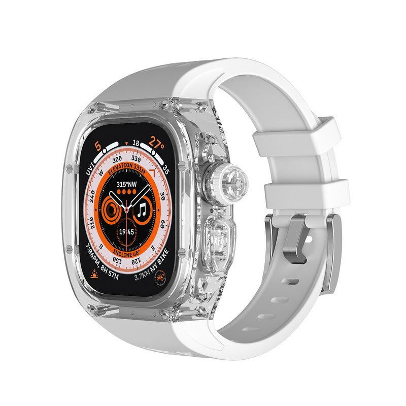 Transparent Integrated Silicone Band Case For Apple Watch Ultra