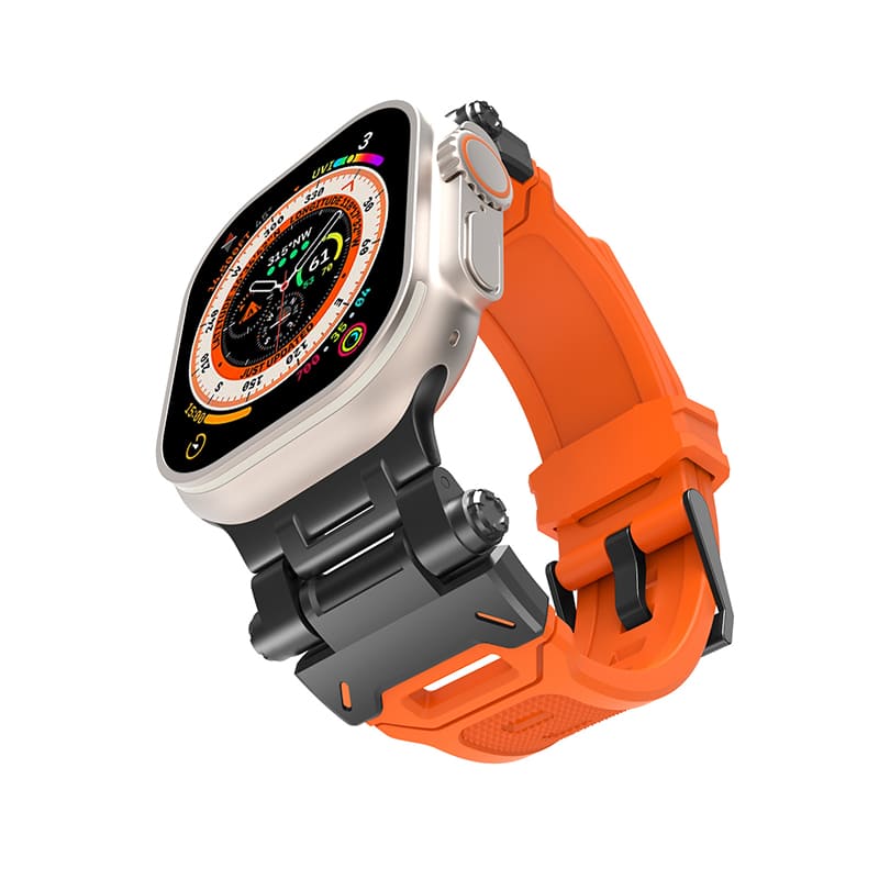 Correa de silicona "Ultimate Luxury" con conector de titanio para Apple Watch