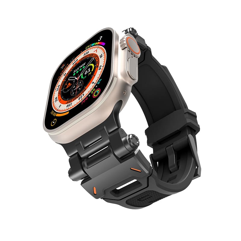 Correa de silicona "Ultimate Luxury" con conector de titanio para Apple Watch