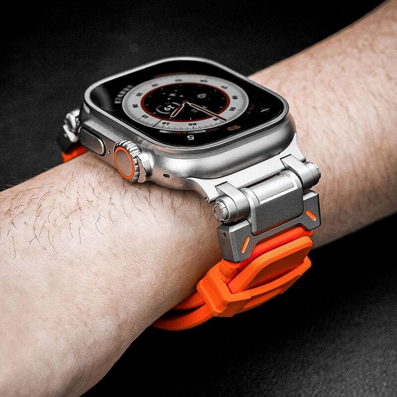 "Ultimate Luxury" TPU Band with Titanium Connector for Apple Watch