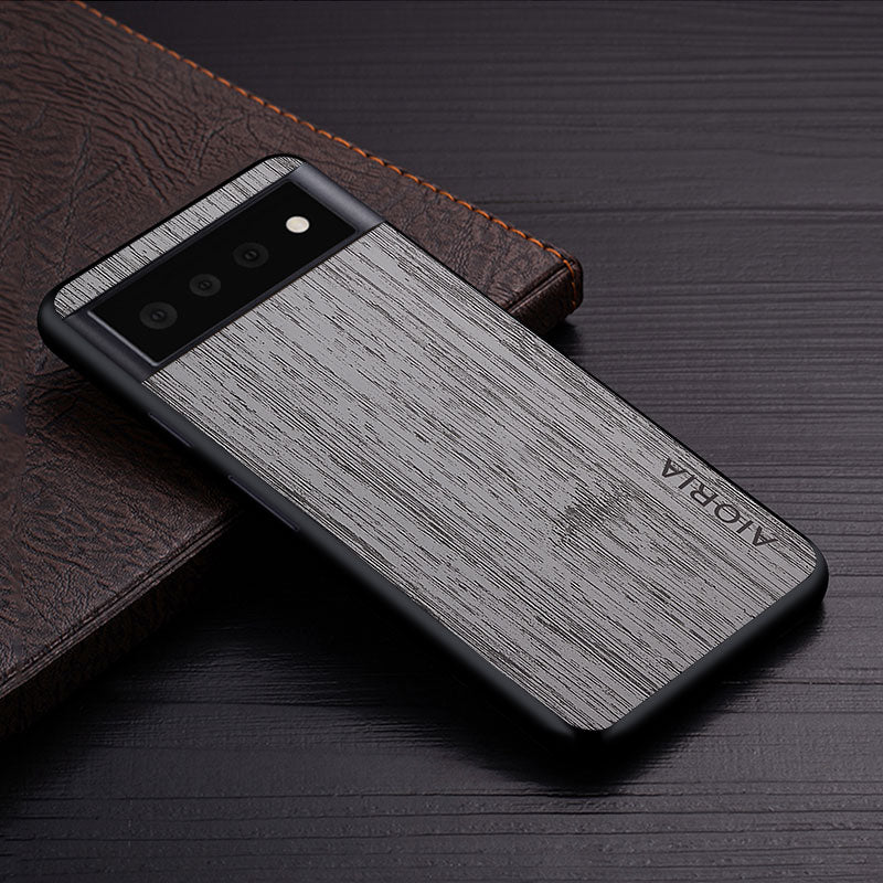 Funda para Google Pixel con textura de corteza de madera suave 