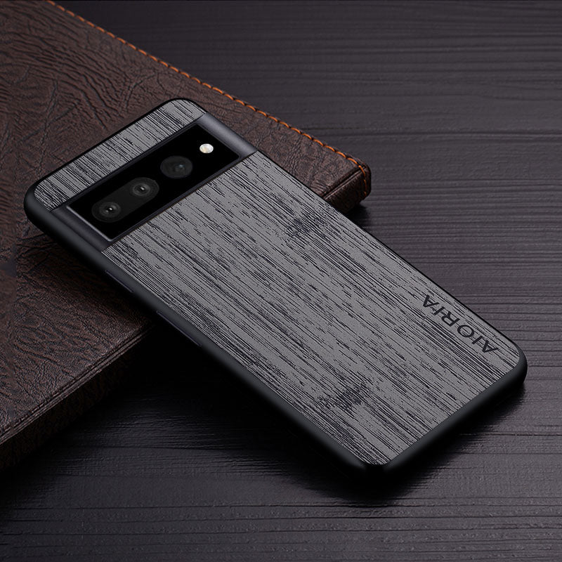 Funda para Google Pixel con textura de corteza de madera suave 