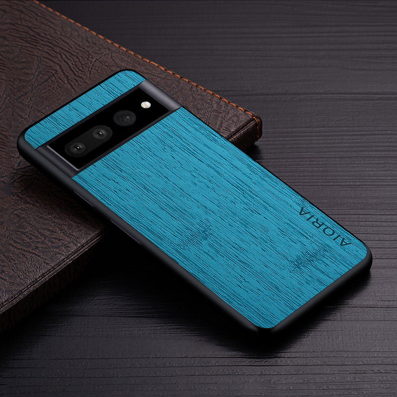 Funda para Google Pixel con textura de corteza de madera suave 