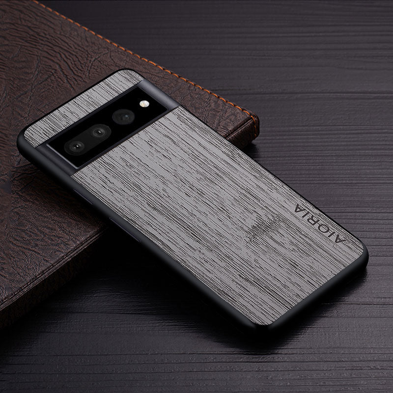 Funda para Google Pixel con textura de corteza de madera suave 