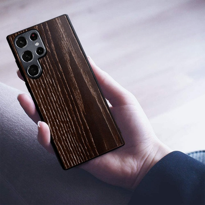 Funda Samsung con veta de madera 