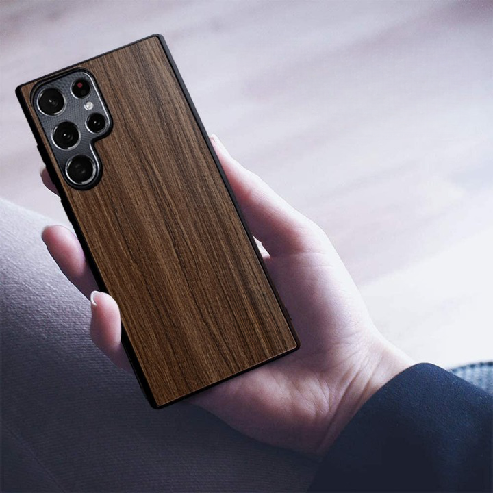 Funda Samsung con veta de madera 