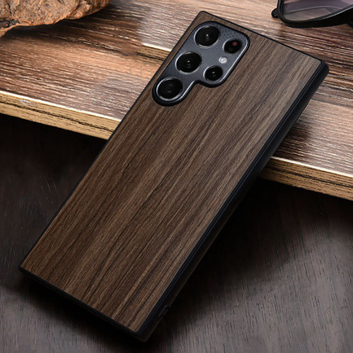 Funda Samsung con veta de madera 