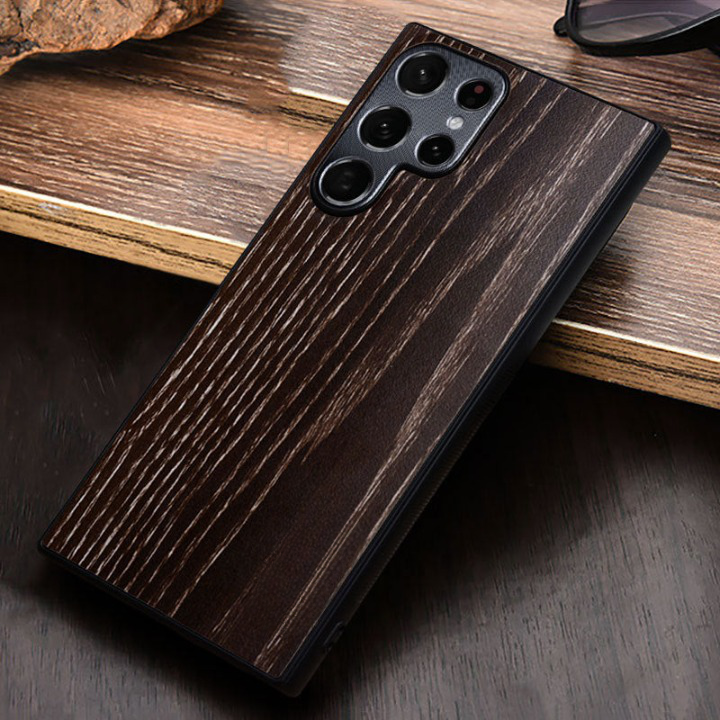 Funda Samsung con veta de madera 