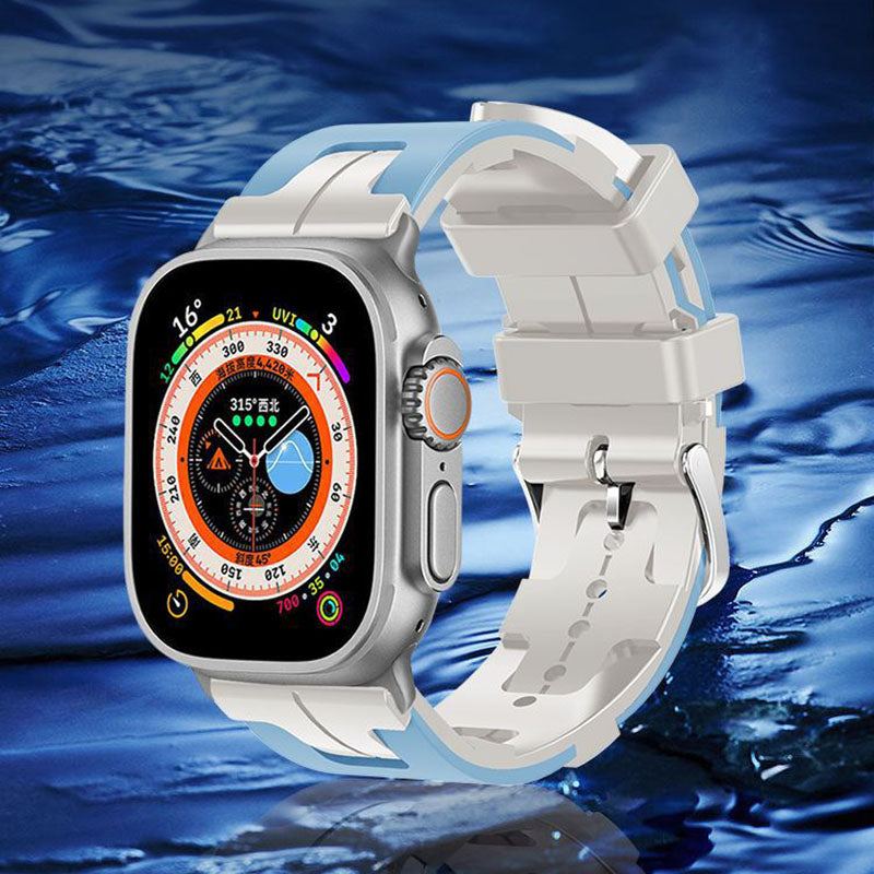 Correa de silicona transpirable "Woven Two-tone Band" para Apple Watch