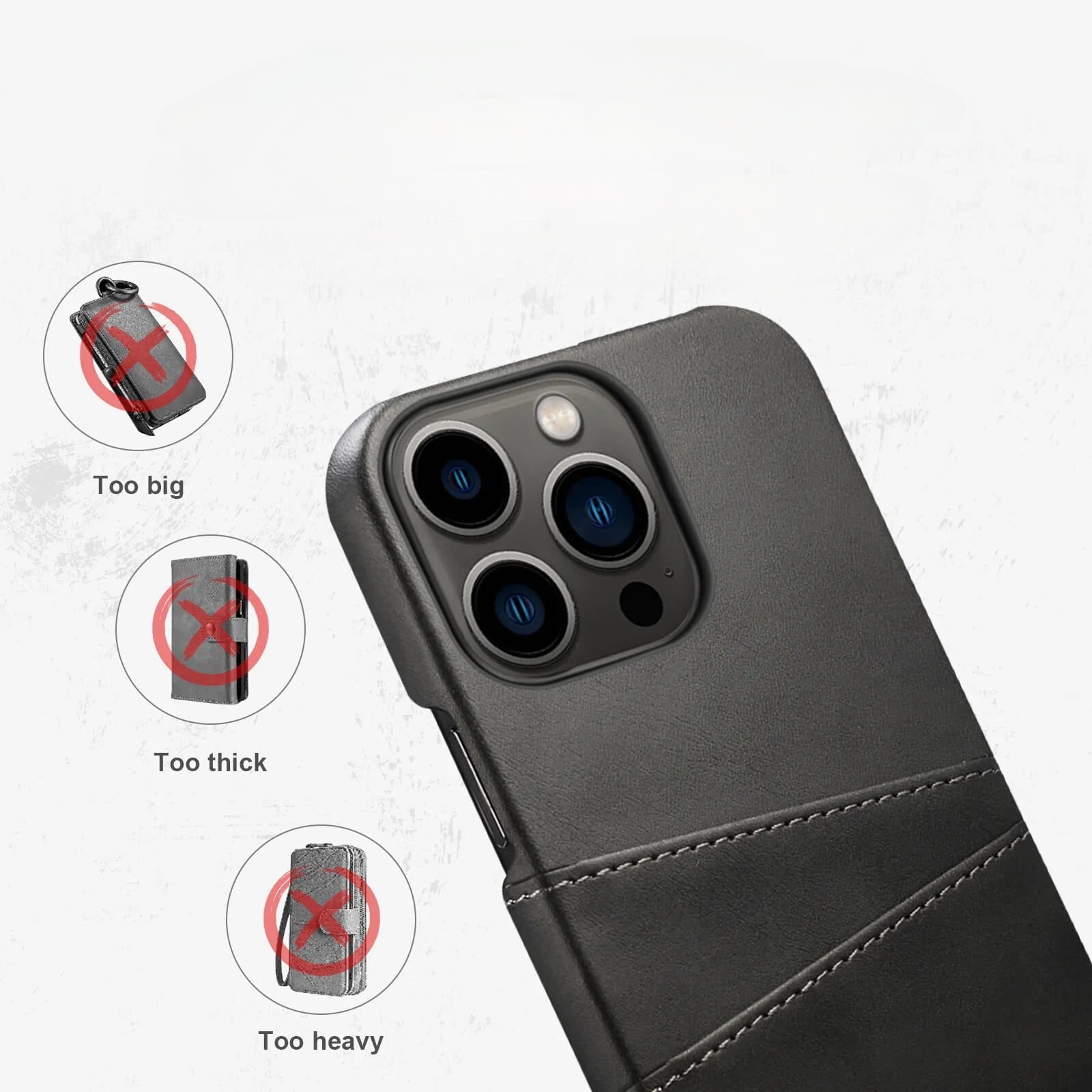 iPhone Case with Dual Card Slots