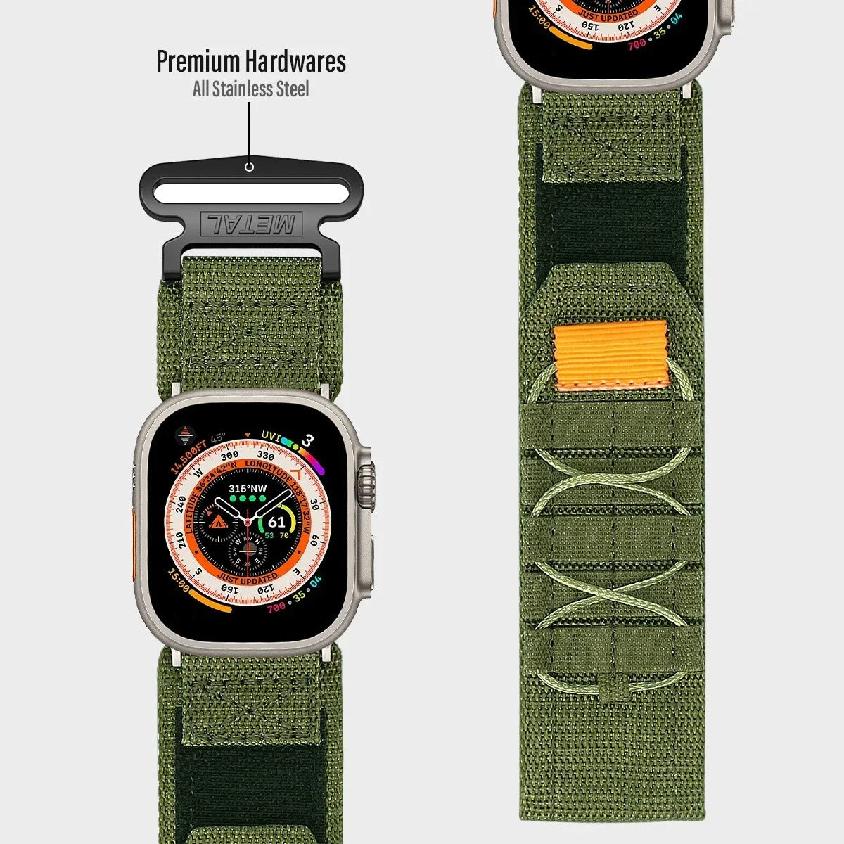 "Outdoor Band" Mountaineering Nylon Canvas Loop For Apple Watch