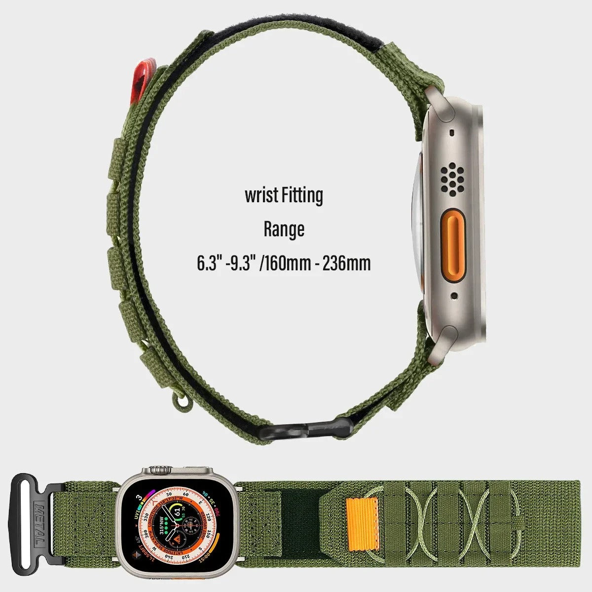 "Outdoor Band" Mountaineering Nylon Canvas Loop For Apple Watch